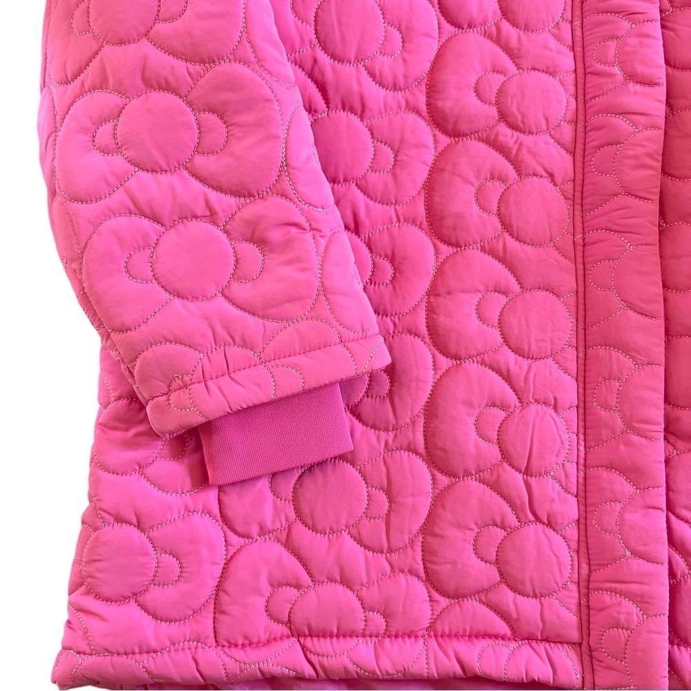 NWT Forever 21 X Hello Kitty & Friends Oversized Pink Bow Puffer Jacket Small - Picture 4 of 11